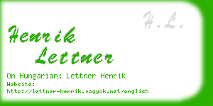 henrik lettner business card